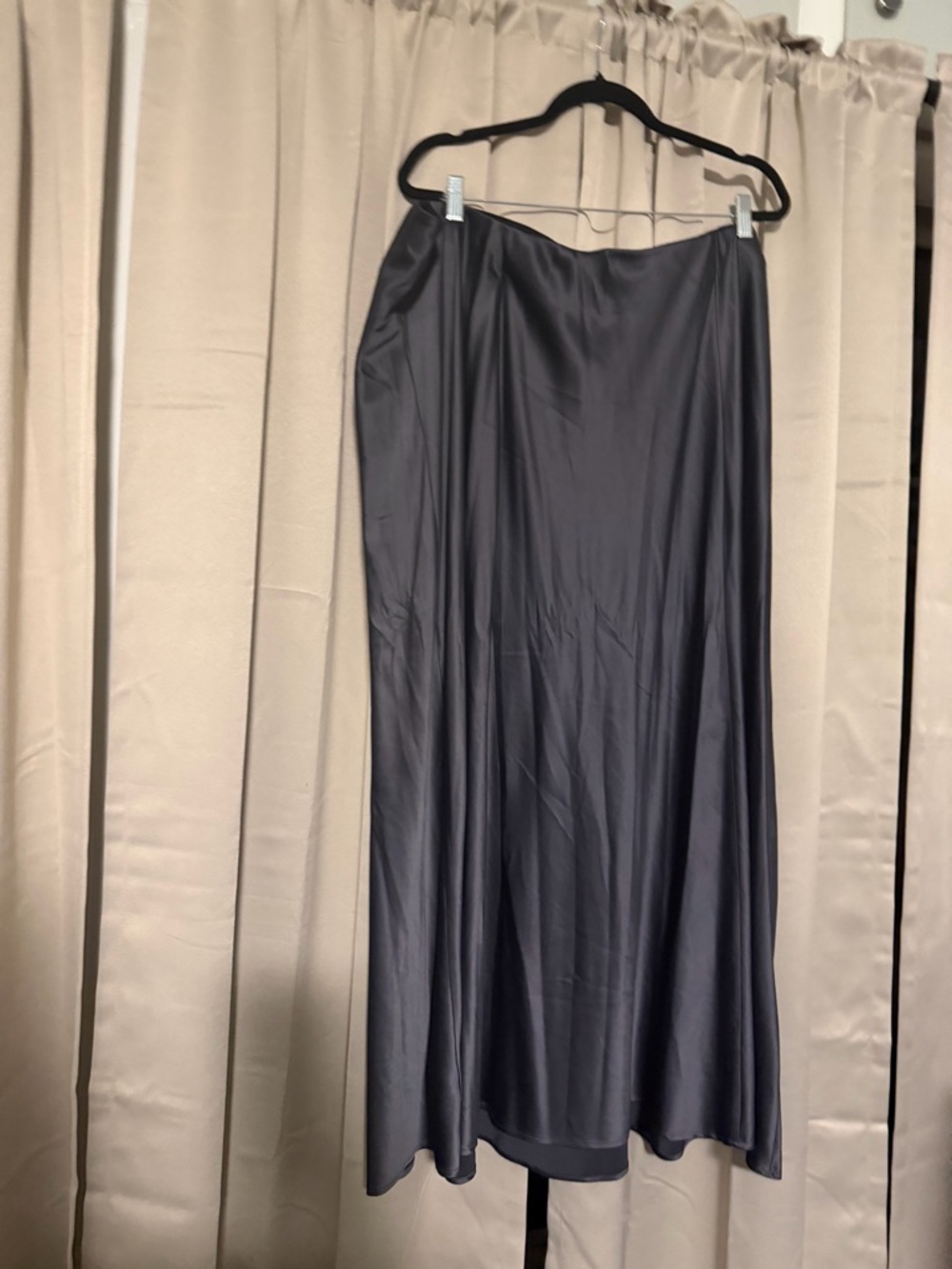 torrid Black Satin Maxi Skirt